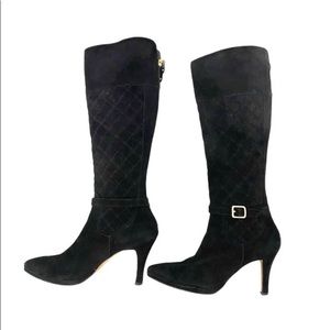 Adrienne Vittadini Suede knee boots
